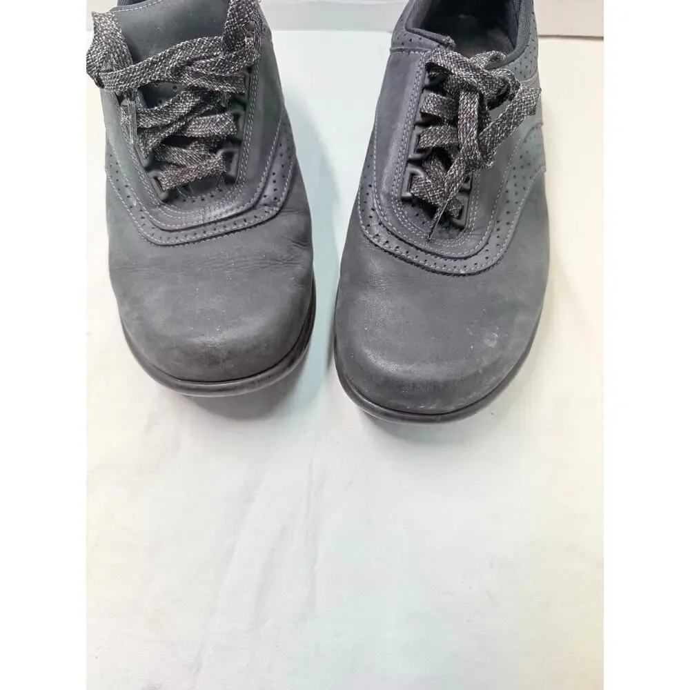 SAS  Walk Easy Nero Black Suede Shoes Womens Size 9W SMADE IN USA - Picture 12 of 12